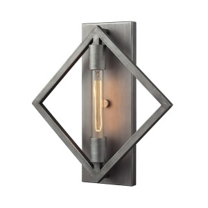 Elk Laboratory 1 Light Sconce In Weathered Zinc Bulb Included 66891-1B - All