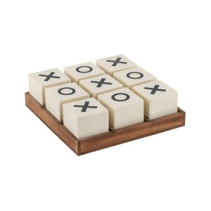 Sterling Industries Crossnought Tic-Tac-Toe Game Cream Natural 8903-048 - All