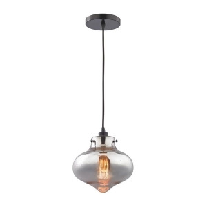 Elk Kelsey 1 Light Pendant In Oil Rubbed Bronze And Mercury Glass 31955-1 - All
