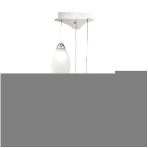Alico Buro 3 Light Led Pendant in Chrome with White Glass Lca203-10-15 - All