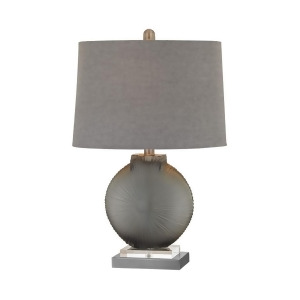 Lamp Works Simone 1 Light Table Lamp Grey Pewter Grey Shade D2909 - All