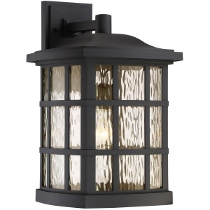 Quoizel Stonington Outdoor Lantern 1 Light Matte black Snn8411k - All