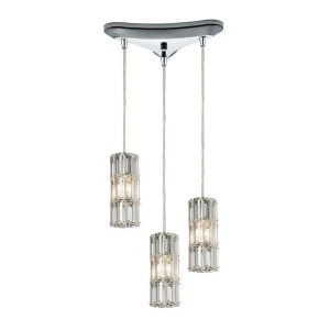 Elk Lighting Cynthia Collection 3 Light Chandelier in Polished Chrome 31486-3 - All