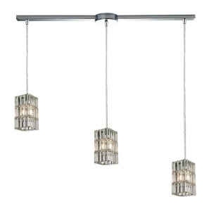 Elk Lighting Cynthia Collection 3 Light Chandelier in Polished Chrome 31488-3L - All