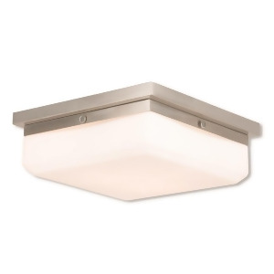 Livex Allure 3 Light Ada Wall Sconce/Ceiling Mount Brushed Nickel 65537-91 - All