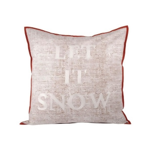 Pomeroy Let It Snow Pillow 24 x 24 Cafe Snow 903229 - All