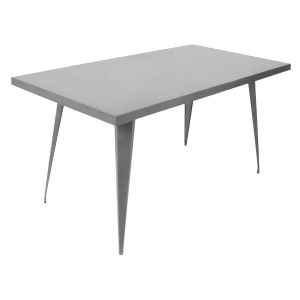 Lumisource Austin Dining Table Matte Grey Dt-tw-au6032gy - All