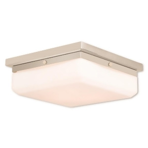 Livex Allure 3 Light Ada Wall Sconce/Ceiling Mount Polished Nickel 65537-35 - All