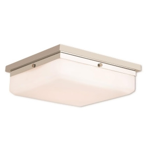 Livex Allure 4 Light Ada Wall Sconce/Ceiling Mount Polished Nickel 65538-35 - All