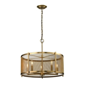 Elk Lighting Rialto Collection 5 Light Pendant in Aged Brass 31483-5 - All