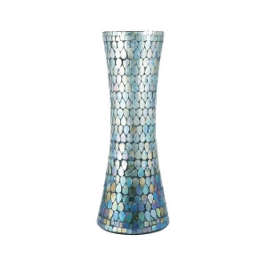 Pomeroy Ambia Vase Aqua Shimmer Mosaic 439438 - All