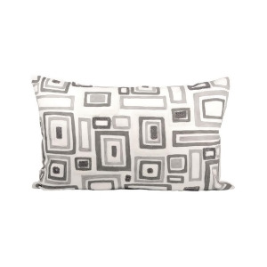 Pomeroy Mondrian Lumbar Pillow 26 x 16 Crema Chateau Graye 904035 - All