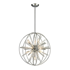 Elk Lighting Twilight Collection 10 Light Pendant in Polished Chrome 11562-10 - All