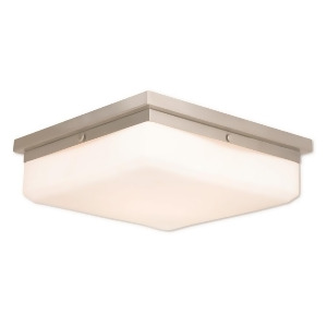 Livex Allure 4 Light Ada Wall Sconce/Ceiling Mount Brushed Nickel 65538-91 - All