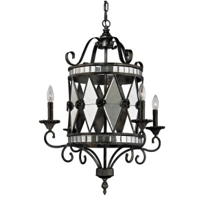 Elk Lighting Mariana Collection 4 Light Chandelier in Blackened Silver 19103-4 - All