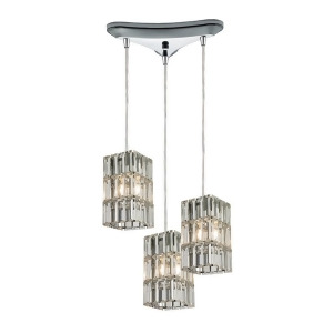Elk Lighting Cynthia Collection 3 Light Chandelier in Polished Chrome 31488-3 - All