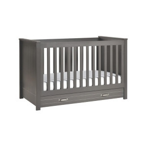 Davinci Asher 3-in-1 Convertible Crib w/ Toddler Bed Conv. Kit Slate M13801sl - All