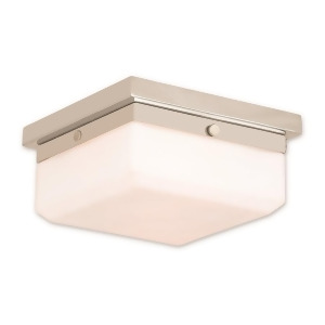 Livex Allure 2 Light Ada Wall Sconce/Ceiling Mount Polished Nickel 65536-35 - All
