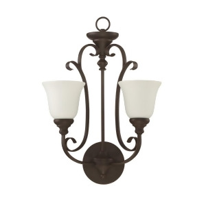 Craftmade Barrett Place 2 Light Wall Sconce Bronze White 24222-Mb-wg - All