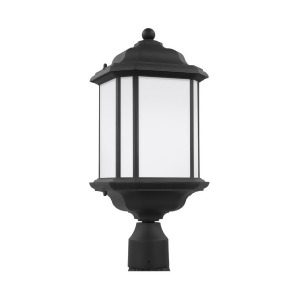 Sea Gull Lighting Kent 1 Light Outdoor Post Lantern Black 82529-12 - All