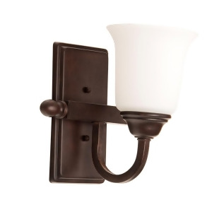 Craftmade Madison 1 Light Wall Sconce Aged Bronze Textured White 15209Ag1-wg - All