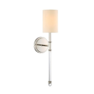 Savoy House Fremont 1 Light Sconce Polished Nickel Soft White 9-101-1-109 - All