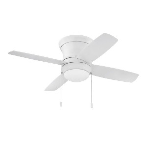 Craftmade Laval 52' Hugger Ceiling Fan White White Blades Opal Lavh52mww4 - All