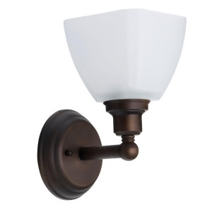 Craftmade Bradley 1 Light Wall Sconce Bronze Frosted Glass 26601-Bz-wg - All