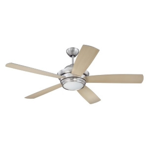 Craftmade Tempo 52 Ceiling Fan Brushed Nickel Silver/Maple Blades Tmp52bnk5 - All