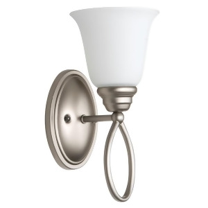 Craftmade Cordova 1 Light Wall Sconce Satin Nickel White Frosted 25001-Sn-wg - All