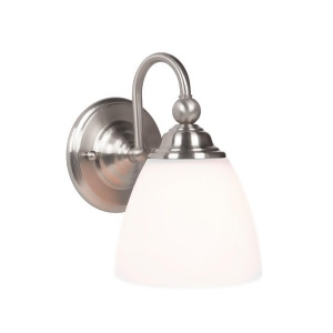 Craftmade Brighton 1 Light Wall Sconce Brushed Nickel White 39901-Bnk - All