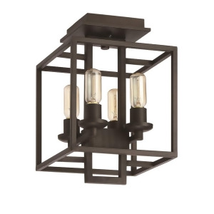 Craftmade Cubic 4 Light Semi Flush Aged Bronze Brushed 41554-Abz - All