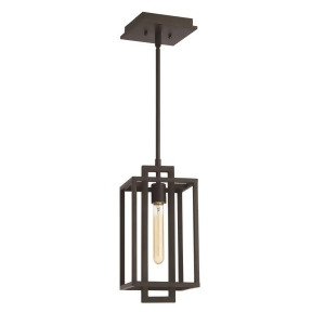 Craftmade Cubic 1 Light Pendant Aged Bronze Brushed 41591-Abz - All