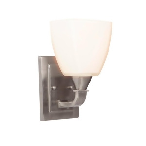 Craftmade Lawton 1 Light Wall Sconce Brushed Polished Nickel White 16906Bnk1 - All