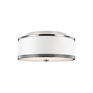 Feiss Pave 3 Light Indoor Semi-Flush Mount Polished Nickel Sf326pn - All