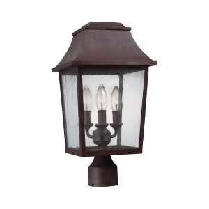 Feiss Estes 3 Light Outdoor Post Lantern Patina Copper Ol11909pcr - All