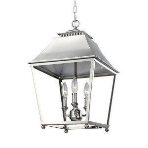 Feiss Galloway 3 Light Pendant Polished Nickel F3089-3pn - All