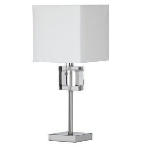Dainolite 1 Light Crystal Table Lamp Polished Chrome Finish C35t-pc - All