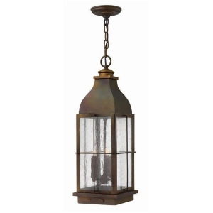 Hinkley Lighting Bingham 3 Light Outdoor Hanging Sienna 2042Sn - All