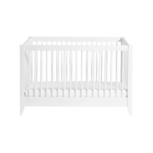 Babyletto Sprout 4-in-1 Convert. Crib w/ Toddler Bed Conv. Kit White M10301w - All