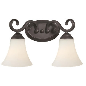 Vaxcel Belleville 2L Vanity Oil Rubbed Bronze Etched White Glass W0197 - All