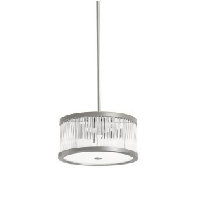 Dainolite 4 Light Pendant w/ Crystal Rods Satin Chrome Finish Gge-134p-sc - All