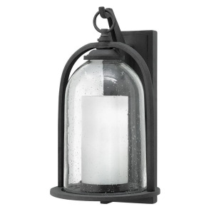 Hinkley Lighting Quincy 1 Light Outdoor Large Wall Mount Aged Zinc 2615Dz - All