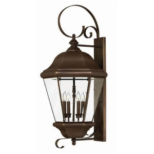 Hinkley Clifton Park 4 Lt Outdoor Extra Lg Wall Mount Copper Bronze 2406Cb - All
