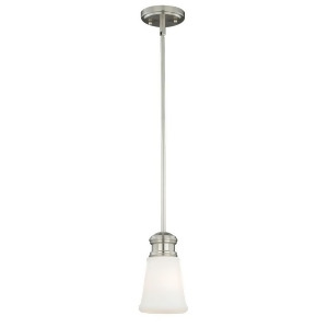 Vaxcel Malie Mini Pendant Satin Nickel Frosted Opal Glass P0189 - All