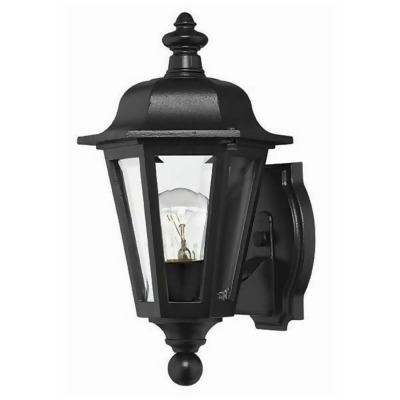 Hinkley Lighting Manor House 1 Light Outdoor Mini Wall Mount Black Hinkley Lighting Manor House 1 Light Outdoor Mini Wall Mount Black 1819bk