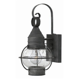 Hinkley Lighting Cape Cod 1 Light Outdoor Mini Wall Mount Aged Zinc 2206Dz - All