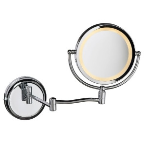 Dainolite Swing ArmLED Lighted Magnifier Mirror Polished Chrome Ledmir-1w-pc - All