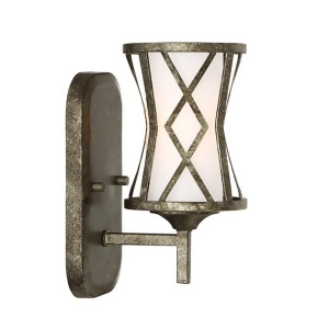 Millennium Lighting Lakewood 1 Light Sconce Antique Silver White 2271-As - All