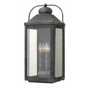 Hinkley Lighting Anchorage 4 Lt Outdoor Extra Lg Wall Mount Aged Zinc 1858Dz - All